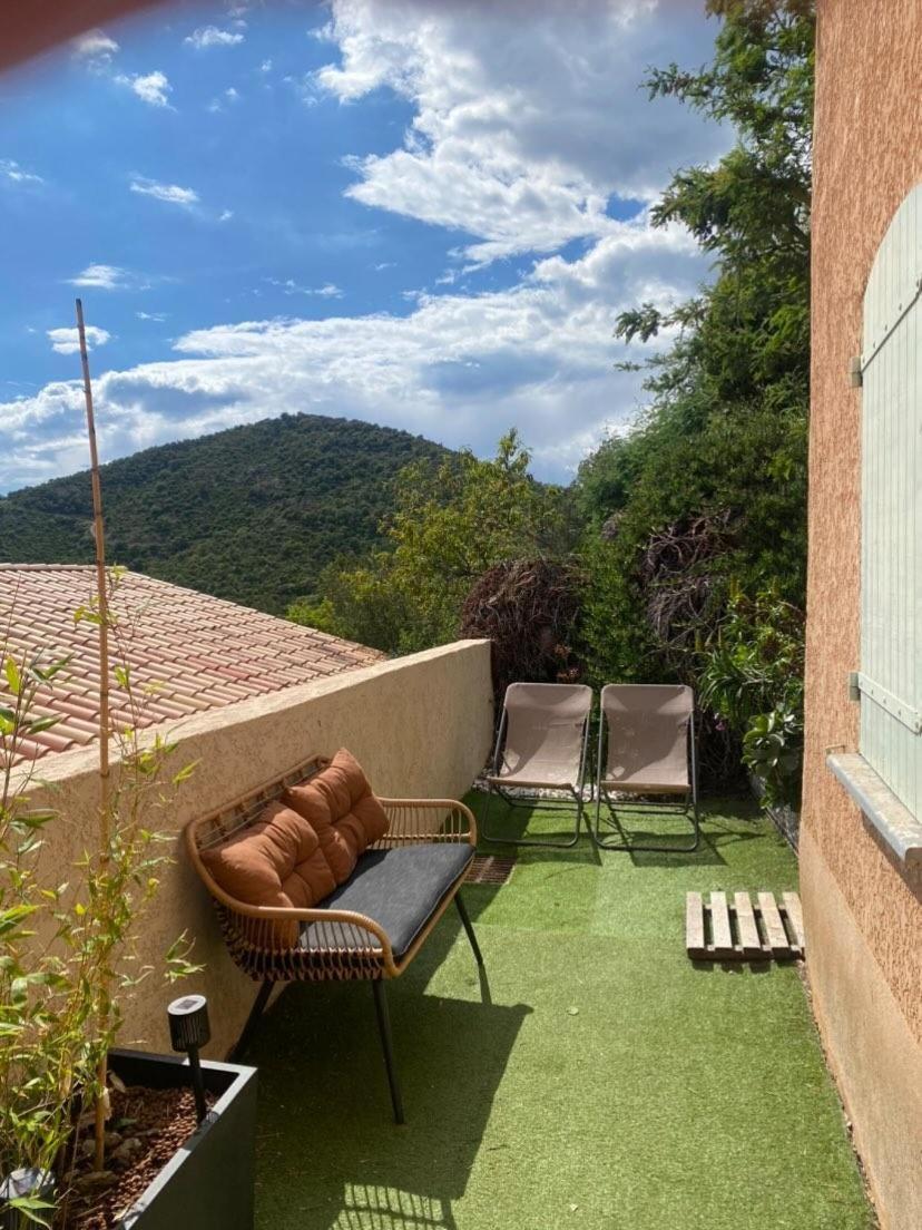 Tres Bel Appartement T3 Avec Splendide Vue Mer Les Issambres Buitenkant foto